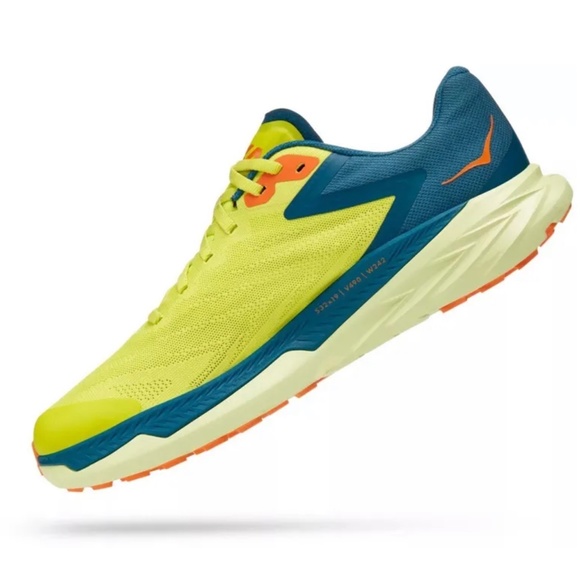 Hoka One One Zinal Evening Primrose Blue Coral Trail Running Sneakers 11.5D Mens - Picture 6 of 16
